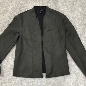 Premise Olive Open Front Blazer